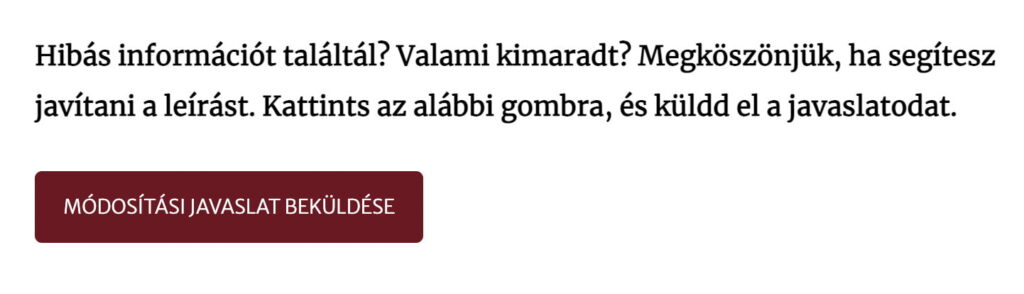 módosítás beküldése
