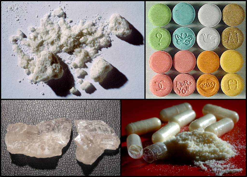 Ecstasy és MDMA megjelenési formái